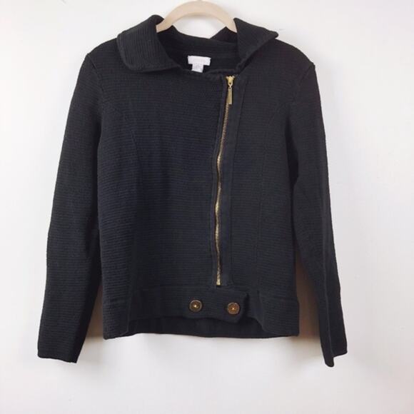 Chico's Black Gold Zip Up Jacket - Picture 13 of 13
